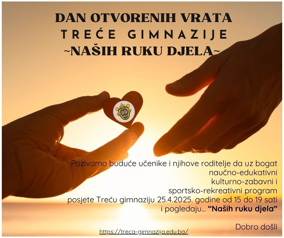 Dan otvorenih vrata Treće gimnazije – Dobro došli! | Treća gimnazija Sarajevo