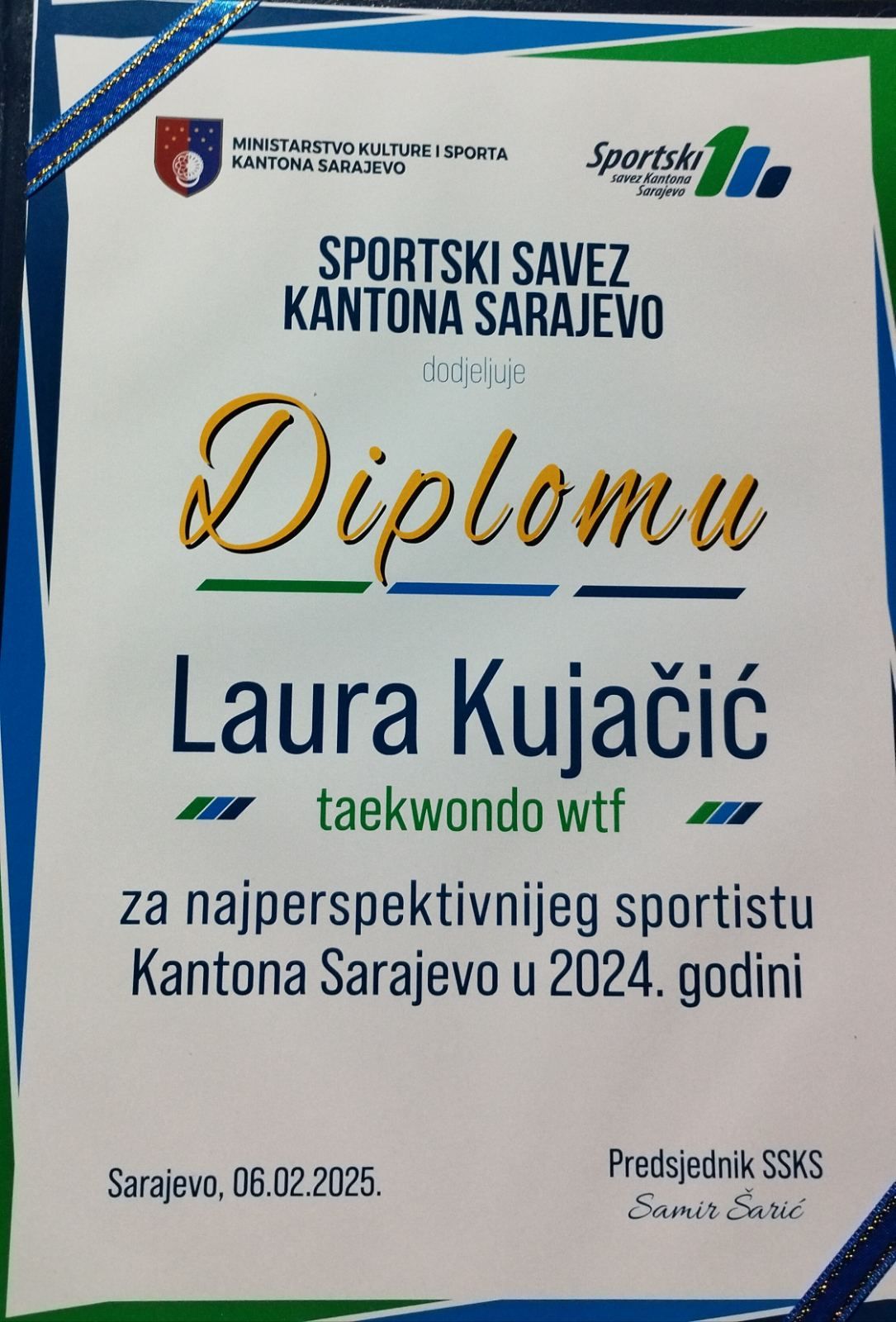 Laura Kujačić – najperspektivnija sportašica KS | Treća gimnazija Sarajevo